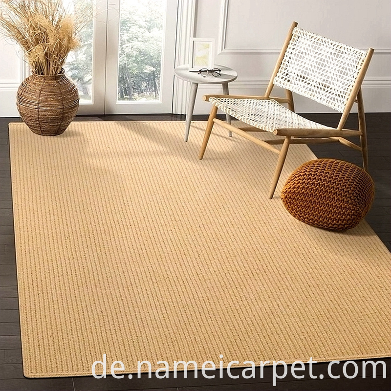 Jute Hemp Braided Wovencarpet Area Rug Floor Mats